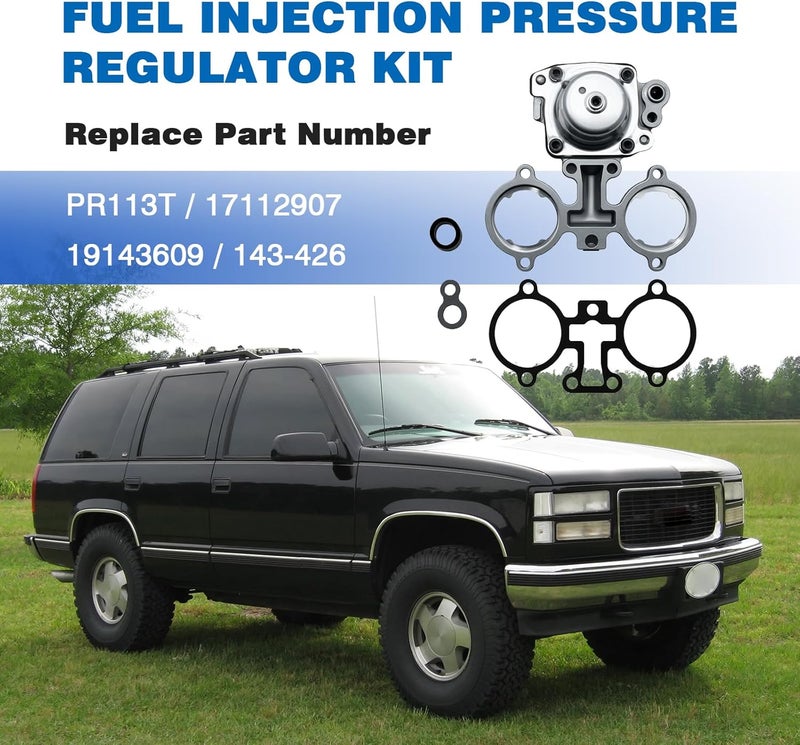 wfsulee Fuel Injection Pressure Regulator Kit Compatible With Chevy GMC 2500 C1500 C2500 C3500 K1500 K2500 K3500 Replace for PR113T, 17112907, 19143609, 143-426 - Image 2